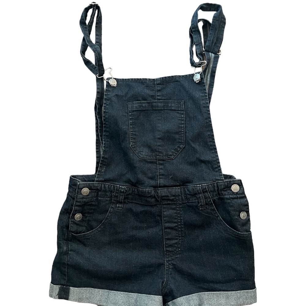 🤍SOLD🤍 Black Denim Short Overalls